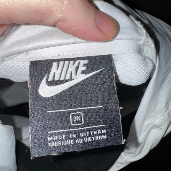 Nike Black and White Hooded windbreaker 3X mens - Picture 5 of 7